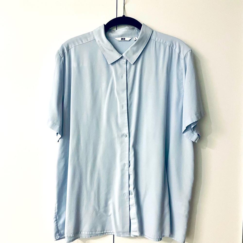 Short sleeve shirt dusty blue - Uniqlo